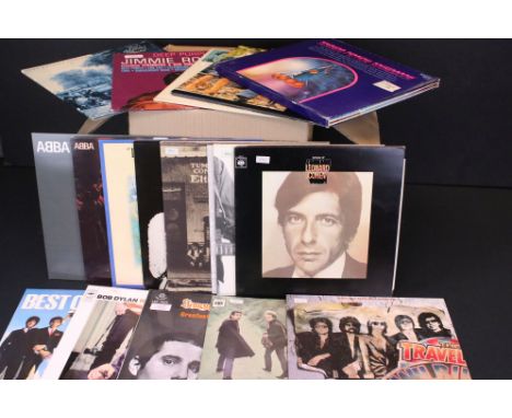 Vinyl - Approx 70 Rock &amp; Pop LP's including Travelling Wilburys, Simon &amp; Garfunkel, Bob Dylan, Blondie, Leonard Cohen