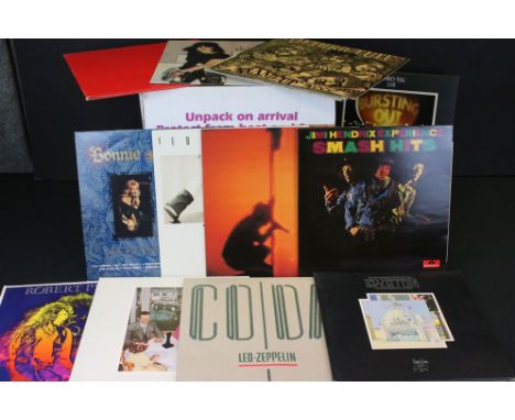 Vinyl - Approx 50 mainly Rock &amp; Pop LP's including Led Zeppelin, Robert Plant, Jimi Hendrix, U2, Juthro Tull, Joan Jett, 