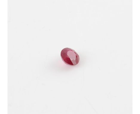Loose ruby, unmounted round cut ruby, estimated weight 4.80 carats