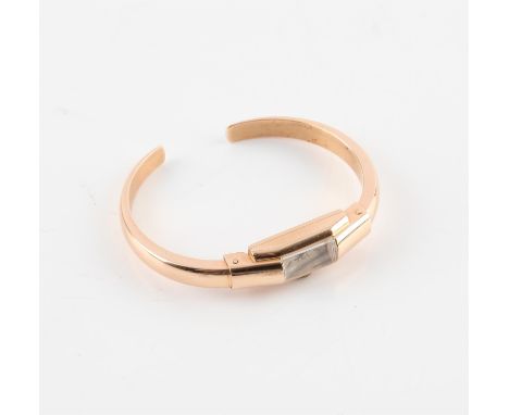 Sigma bangle watch, hollow bangle with flexible movement, in 18 ct rose goldCondition Report:  Gross weight 16.3 gramsIn good