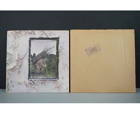 Vinyl - Led Zeppelin 2 LP's to include Four Symbols (K 50008) green and orange Atlantic label, 'top' to label 'hop' to inner 