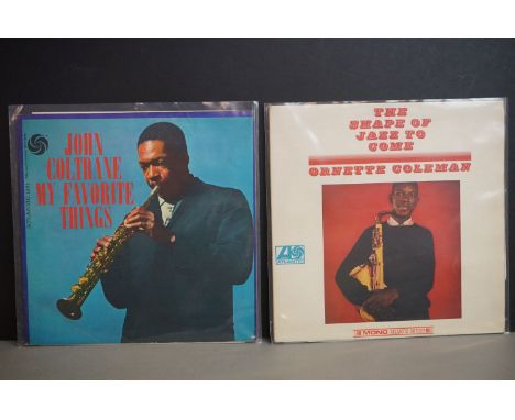 Vinyl - Two rare original Jazz records to include Ornette Coleman The Shape Of Jazz To Come (Atlantic UK Mono 587022) Vg+/Ex 