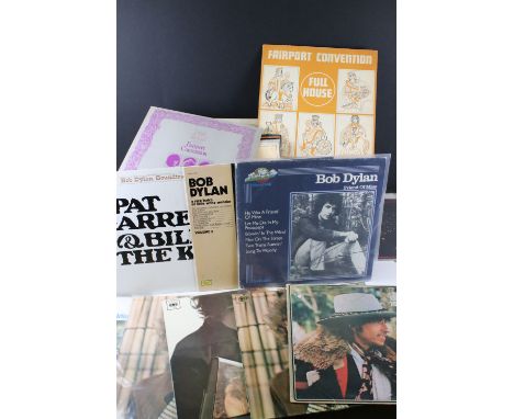 Vinyl - Folk collection of over 35 LP's featuring Bob Dylan, Al Stewart, Fairport Convention, Steeleye Span, plus LP's from C