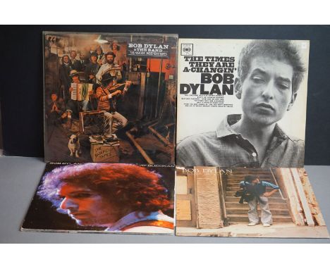 Vinyl - Bob Dylan 4 LP's to include Street Legal (CBS 86067), The Historic Basement Tapes (88147), At The Budokan (96004) wit