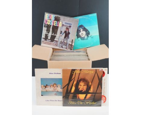Vinyl - Collection of approx 70 LP's spanning genres and decades including Alex Chilton, Gram Parsons, Elvis Costello, Richar