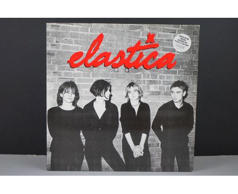 Vinyl - Elastica self titled LP on Deceptive BLUFF014LP numbered 04498 complete with booklet, vg+ with a few light scratches 