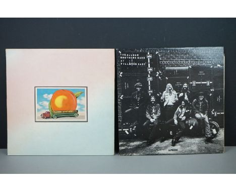 Vinyl - The Allman Brothers Band 2 LP's to include At The Fillmore East (SD2-802) Capricorn Records on spine, Atlantic plum /