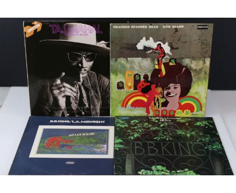 Vinyl - Blues 4 rare UK 1st pressing albums to include Otis Spann - Cracked Spanner Head (Deram Records, Mono copy, DML 1036)