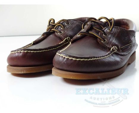 TIMBERLAND - Classic Boat Shoe - Brown leather - UK 7 / US 7.5 - Some light wear / Boxed