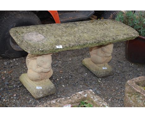 Concrete bench 39'' long x 14'' x 16''