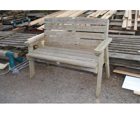 Heavy garden bench 53'' long x 28'' deep x 38'' high