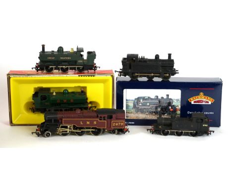 Seven boxed and five unboxed '00' gauge tank locomotives by various makers
Comprising boxed Airfix 54150-1 to 2-6-2 tank loco