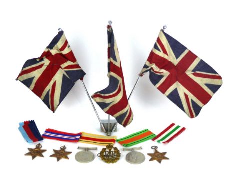 A WWII medal group
Awarded to 1084836 Corporal H A Smith comprising 1939-45 star, Africa star with North Africa 1942-43 bar, 