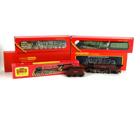 Five boxed '00' gauge locomotives and tenders
Comprising Hornby Dublo P26 two rail 4-6-2 locomotive number 46245 'City of Lon