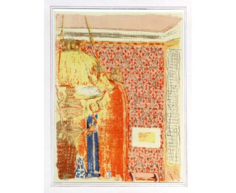 After Edouard Vuillard (French, 1868-1940)- 'Interieur Aux Tentures Roses III'
Lithograph, further information verso, approx 