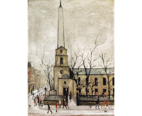 Laurence Stephen Lowry RA (British, 1887-1976)- 'St Luke's Church'
Pencil signed limited edition print, signed to margin, no.