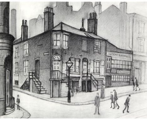 Laurence Stephen Lowry RA (British, 1887-1976)- 'Great Ancoats Street'
Pencil signed limited edition sepia print, signed to m