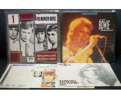 Vinyl - David Bowie, five LPs to include The Manish Boys  (See For Miles Records SEA 1), The Collection (CCSLP 118), The Begi