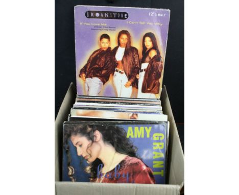 Vinyl - Around 70 mainly Hip Hop and R&amp;B 12" singles to include Blackstreet, Eternal, R Kelly, Ja Rule etc.  Condition va