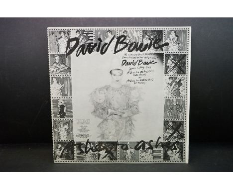 Vinyl - David Bowie Ashes To Ashes DJ Album Sampler 'promotional not for sale' LP on RCA, signed to back cover by Herbie Flow