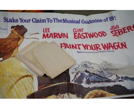 Film Memorabilia - a collection of 13 folded film posters, 1940s - 1960s, to include Show Boat, Paint Your Wagon, Million Dol