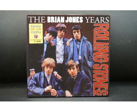 Vinyl - Rolling Stones, The Brian Jones Years, limited edition vinyl &amp; CD box set, numbered 4/600, aggressive marks to si