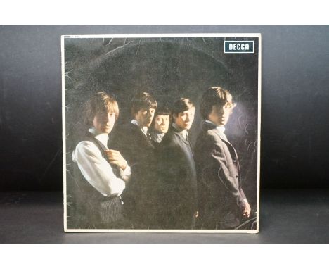 Vinyl - Rolling Stones Self Titled (Decca LK 4605) red unboxed Decca label, matrices side one -1A side two -3A.  Sleeve shows