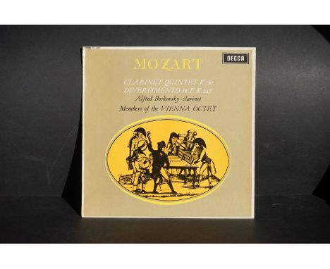 Vinyl - Classical Mozart Clarinet Quintet / Divertimento K247 Decca SXL 6087 wide band ED1.  Sleeve VG+/Ex with some writing 