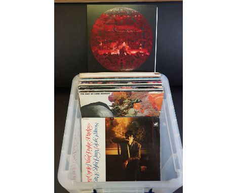 Vinyl - Approx 25 rare, mainly rock, prog, metal, folk LP's featuring Tesla Five Man Acoustic Jam (GEF 24311), Tim Buckley se
