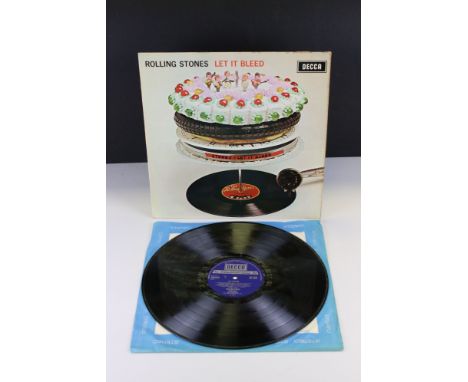 Vinyl - The Rolling Stones Let It Bleed UK Boxed Decca Stereo issue with original poster and original printed inner sleeve (1