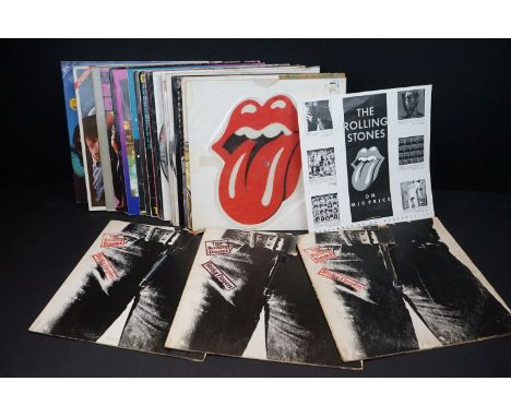 Vinyl - Around 20 The Rolling Stones and related LPs to include Brian Jones JouJouka, 3 x picture discs etc plus 3 x Sticky F