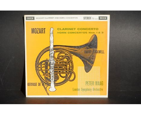 Vinyl - Classical Mozart Clarinet Horn Concertos Nos 1 &amp; 3 Decca SXL 2238 wide band ED1.  Sleeve Ex, Vinyl has visible ma