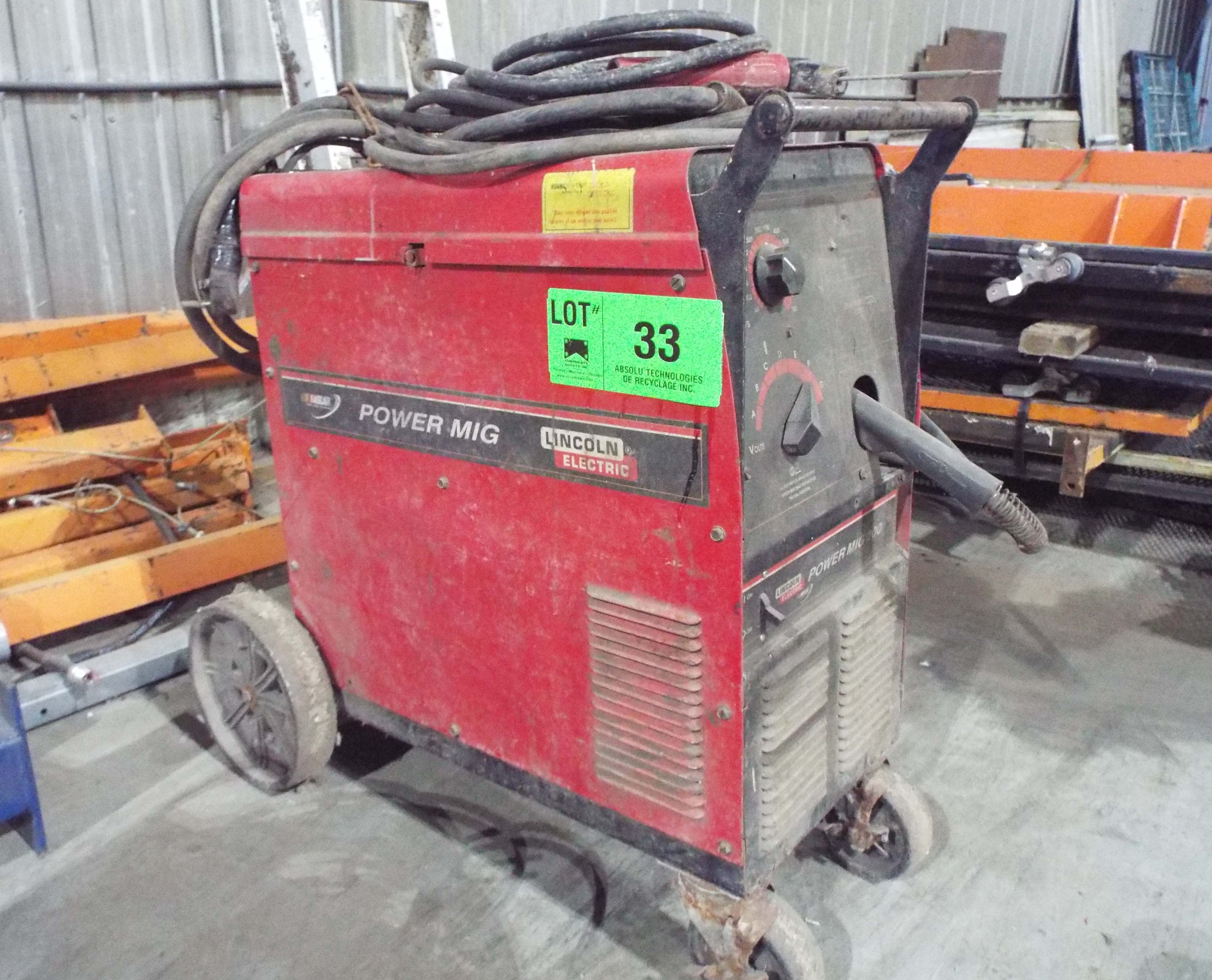 LINCOLN ELECTRIC POWER MIG 200 WELDER S/N M1030520131