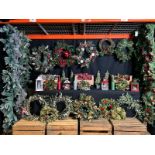 1 PALLET OF XMAS LIGHTS, DECORATIONS, WATER SPINNERS, LIGHT SCULPTURES & MUCH MORE! £2750