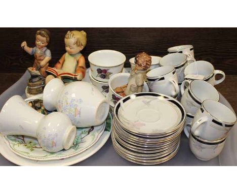 GROUP OF MIXED CERAMICS
including a set of twelve Juliet coffee cups, several Goebel figues etc.