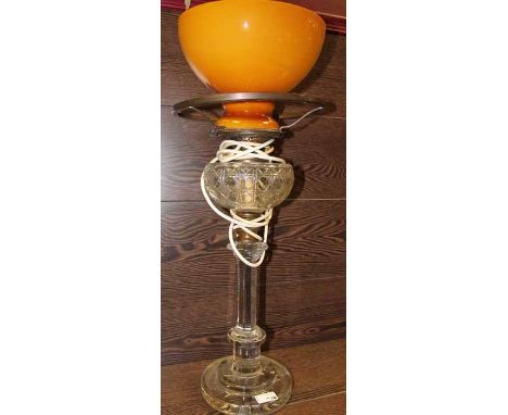 CRYSTAL PARAFFIN LAMP
converted into electrical lamp