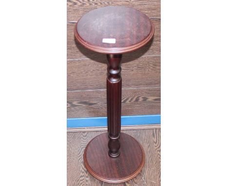 MAHOGANY TORCHERE, FOLDING CARD TABLE AND ANOTHER TABLE