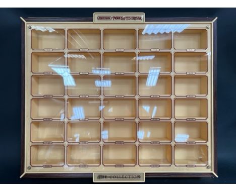 An original vintage Matchbox Models of Yesteryear / Y-Series wall mounted diecast display case. The moulded plastic display c