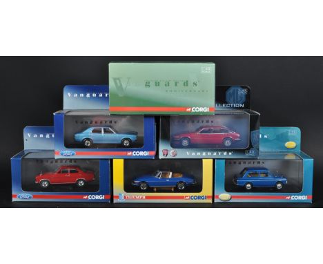 A collection of x6 Limited Edition Corgi Vanguards 1/43 scale diecast model cars. Examples to include; VA09500 Ford Escort MK