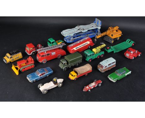 A collection of vintage Dinky Toys, Corgi Toys and other diecast models to include; Corgi Major Toys Carrimore Car Transporte