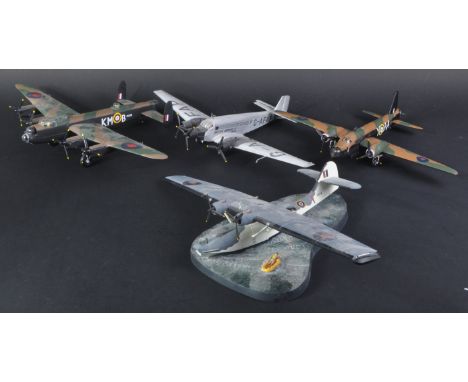 A collection of x4 assorted Corgi ' Aviation Archive ' 1/72 scale diecast model aeroplanes of Military / World War interest. 