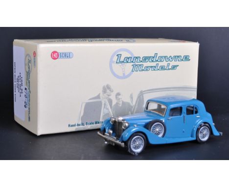 An original boxed Lansdowne Models / Brooklin Models 1/43 scale precision diecast model No. LDM 84 MG VA Saloon in blue. The 