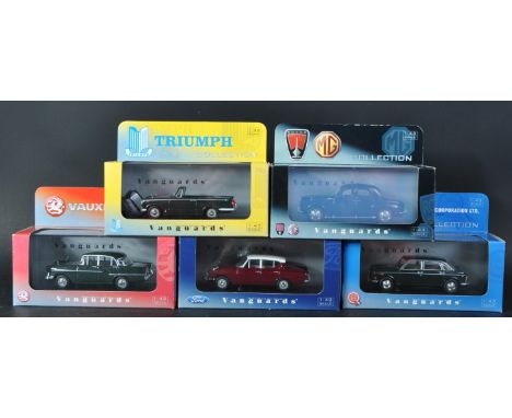 A collection of x5 Limited Edition Lledo made Corgi Vanguards 1/43 scale diecast model cars. Examples to include; VA03506 For