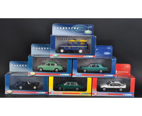 A collection of x6 Limited Edition Corgi Vanguards 1/43 scale diecast model cars. Examples to include; VA04109 Lotus Cortina 