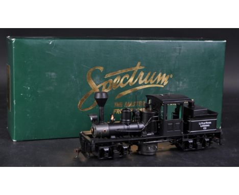 An original Bachmann made ' Spectrum ' O gauge model railway trainset locomotive engine No. 25663 Two Truck Shay Locomotive L