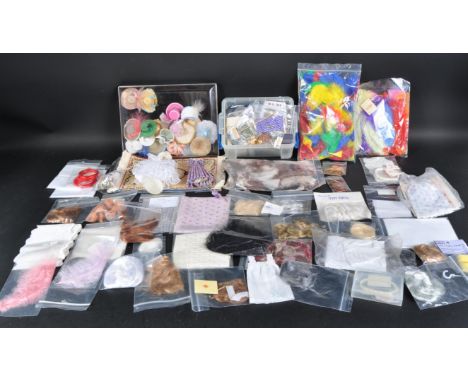 Dolls House Furniture - a large collection of assorted doll's house accessories, to include; a collection of miniature hats f