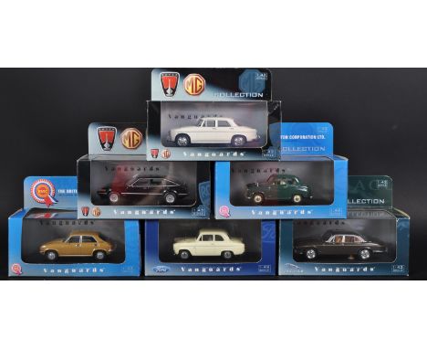 A collection of x6 Limited Edition Lledo made Corgi Vanguards 1/43 scale diecast model cars. Examples to include; VA04500 Aus