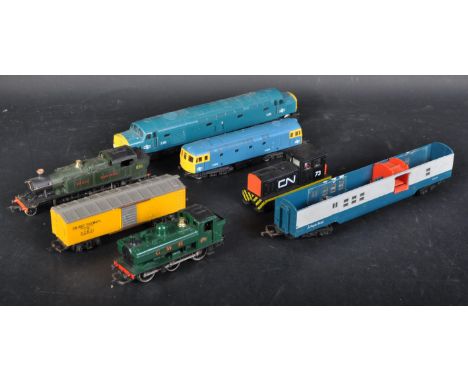 A collection of assorted 00 gauge model railway trainset locomotive engines. Steam and diesel examples to include; Hornby GWR