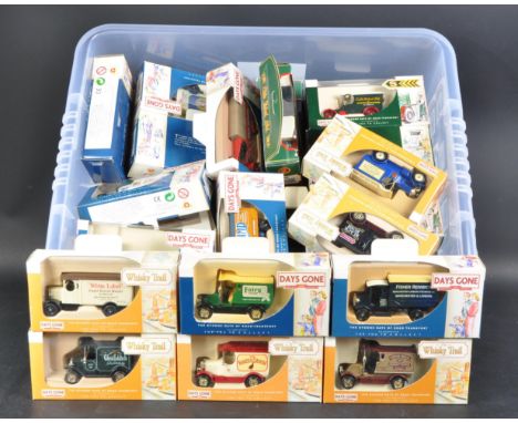 A collection of assorted Lledo diecast model cars and other vehicles from the Eddie Stobart, Road Transport and Whiskey Trail