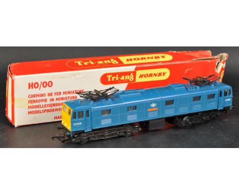 A vintage Triang / Tri-ang Hornby kit built 00 gauge model railway locomotive engine No. R388 Class EM2 ' Electra ' pantograp